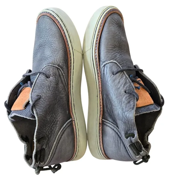 Mens Satorisan Gray Leather Chukka Ankle Boots - Size EU 41, UK 7.5, US 8.5