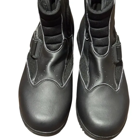 Mens Sidi Mid Performer Black Motorcycle Boots Size 45 NO INSOLES