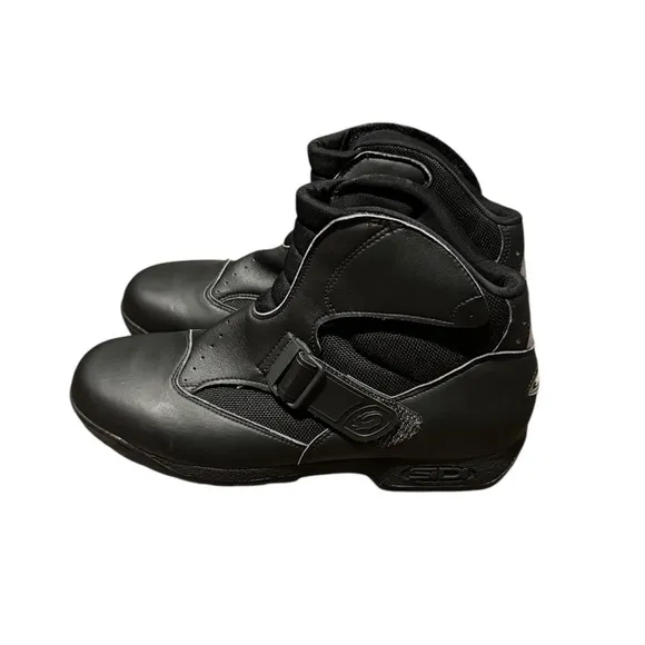 Mens Sidi Mid Performer Black Motorcycle Boots Size 45 NO INSOLES