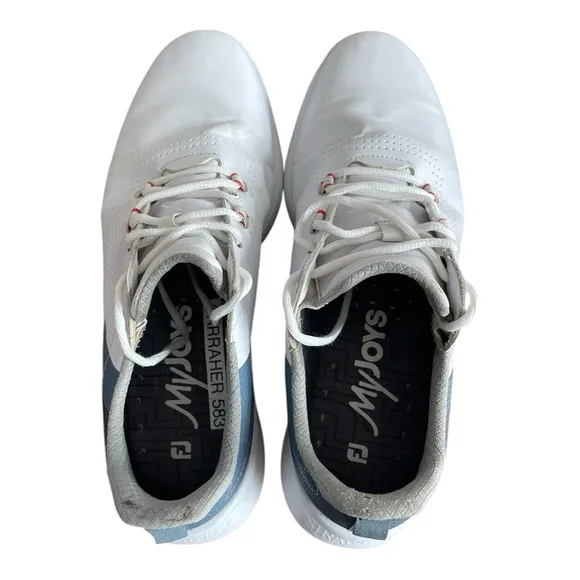 Men’s Sneakers FJ Foot Joy White Leather Golf Club Sneakers Sport Shoes Athletic