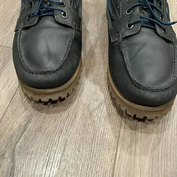 Men's Timberland 7 Eye Chukka Green Leather LaceUp Ankle Boots-9M
