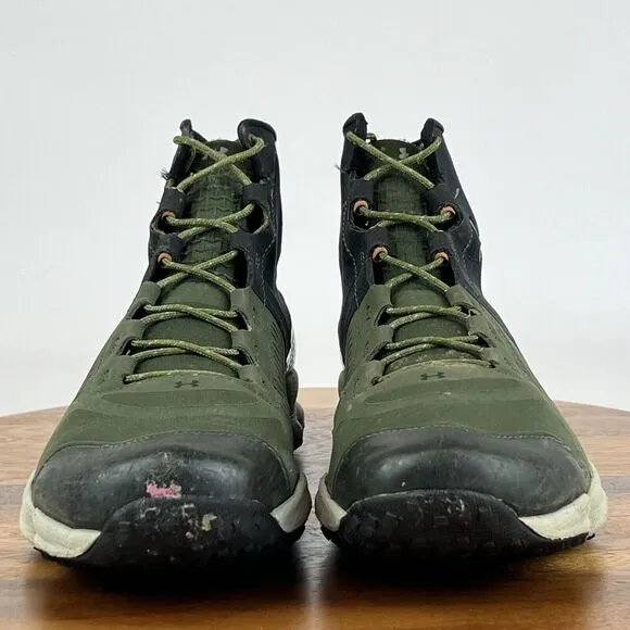 Mens Under Armour UA SpeedFit Olive Green Athletic Hiking Boots Shoes Size 8.5 D