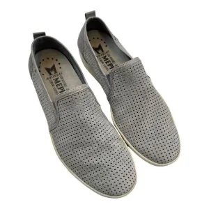 Mephisto Air Relax Men's Slip-On Perforated Casual Shoes Grey White Size 8.5