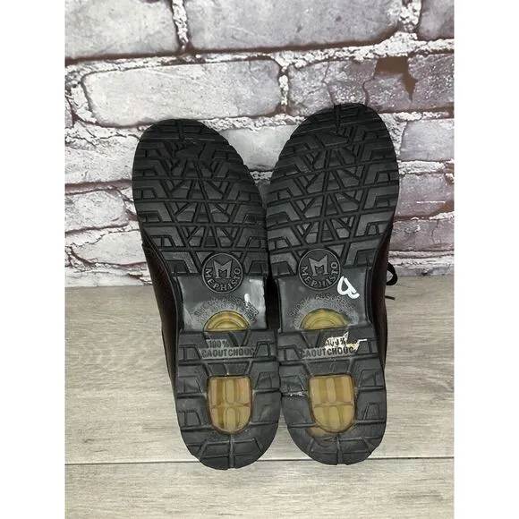 Mephisto Gore-Tex Air-Relax Slacker Black Leather Hiking Shoes Women Sz 8M US/39