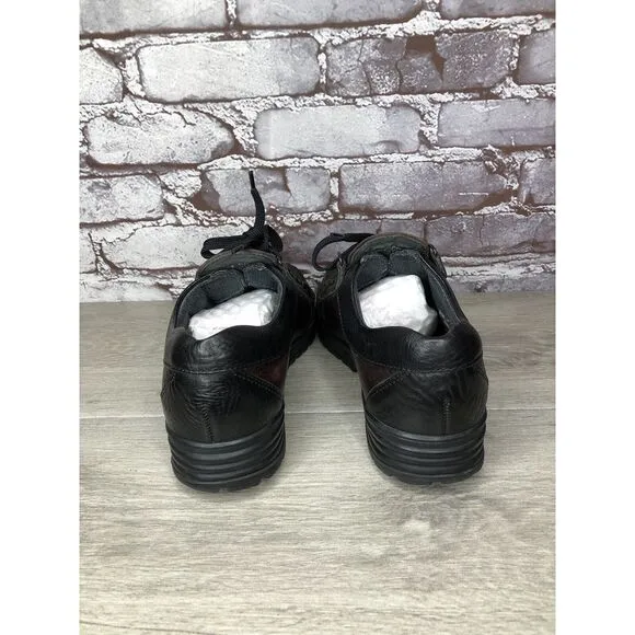 Mephisto Gore-Tex Air-Relax Slacker Black Leather Hiking Shoes Women Sz 8M US/39