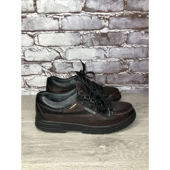 Mephisto Gore-Tex Air-Relax Slacker Black Leather Hiking Shoes Women Sz 8M US/39
