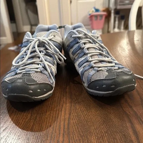 Merrell ash Blue Eaven Gray and Blue Hiking Shoes. Size 9.5