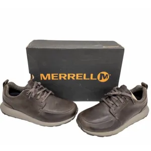 Merrell  Ashford Leather Lace Up Walking Shoes Sneakers 9 Men's Brown