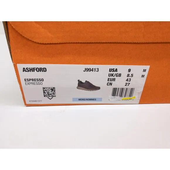 Merrell  Ashford Leather Lace Up Walking Shoes Sneakers 9 Men's Brown
