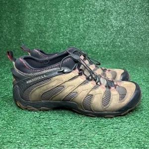 Merrell Chameleon 7 Stretch Boulder Men's Size 12 Brown Leather Hiking Shoes