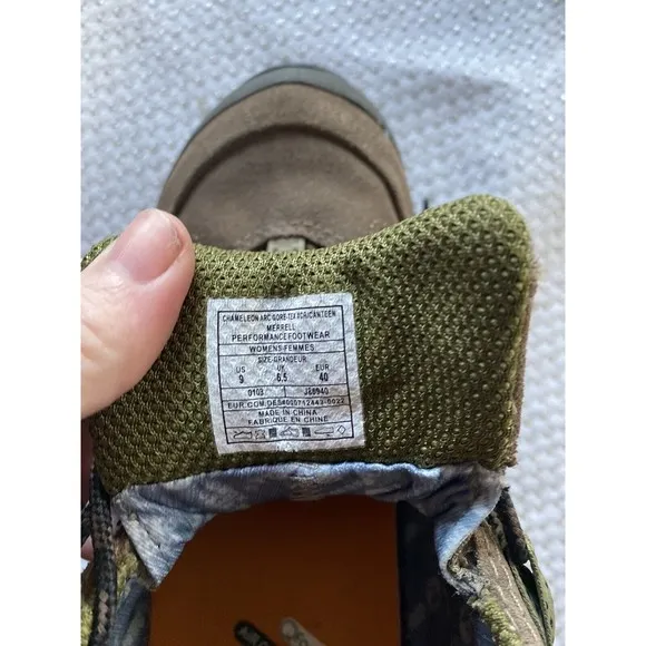 Merrell Chameleon Arc Gore-Tex Hiking Shoes Womens 9 Brown XCR Canteen Suede