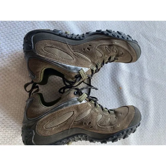 Merrell Chameleon Arc Gore-Tex Hiking Shoes Womens 9 Brown XCR Canteen Suede