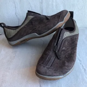 Merrell Lorelei Zip hiking zip suede brown  shoes 7.5