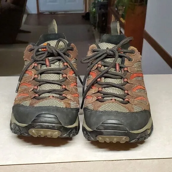 Merrell Mens 9.5 Continuum Espresso Hiking Shoes Vibram Soles Waterproof