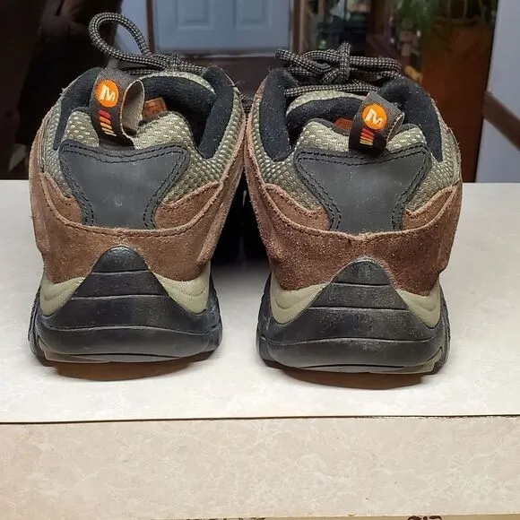 Merrell Mens 9.5 Continuum Espresso Hiking Shoes Vibram Soles Waterproof