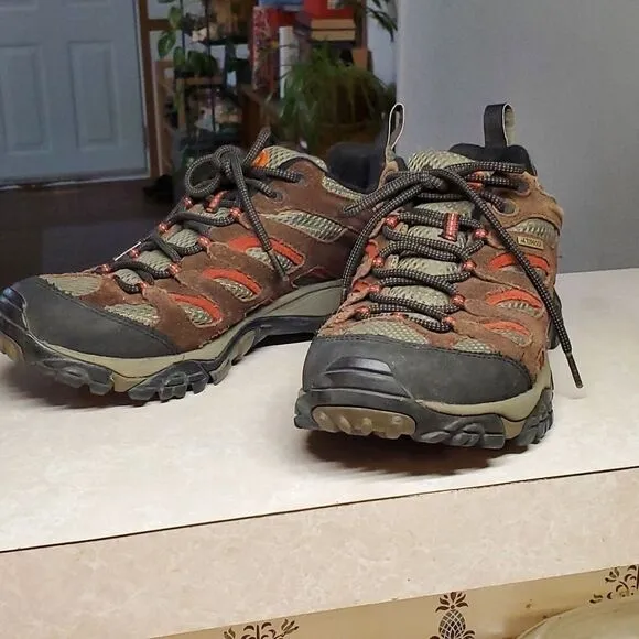 Merrell Mens 9.5 Continuum Espresso Hiking Shoes Vibram Soles Waterproof