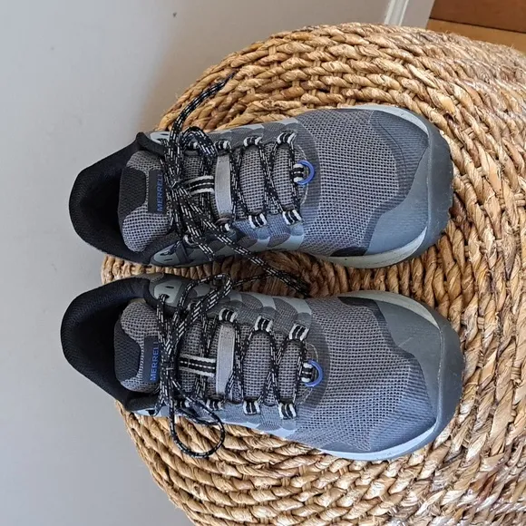 Merrell Mens Antora 3 Performance Hiking Sneaker Shoes‎ Grey Upper/Blue S-10