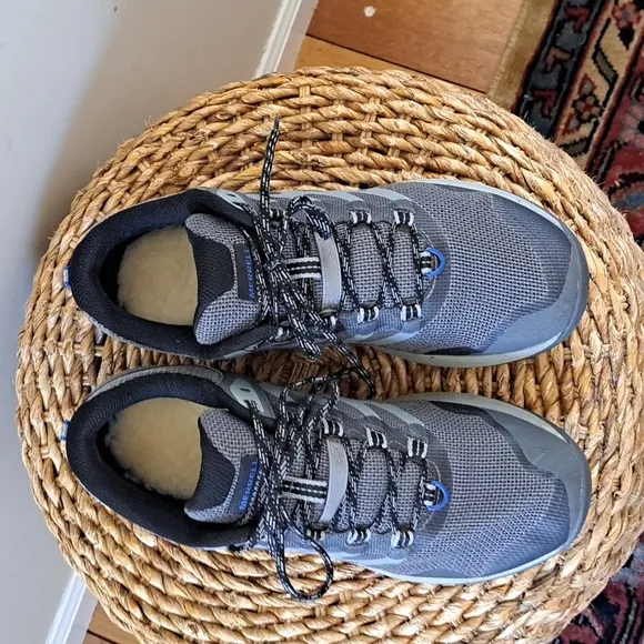 Merrell Mens Antora 3 Performance Hiking Sneaker Shoes‎ Grey Upper/Blue S-10