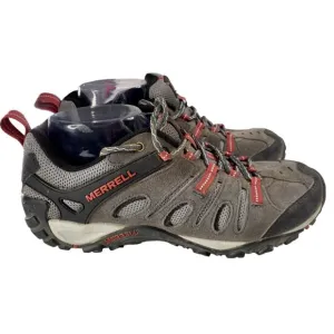 Merrell Men's Crosslander Vent Gray Suede Hiking Shoes Size 8.5M (J343406C) EUC