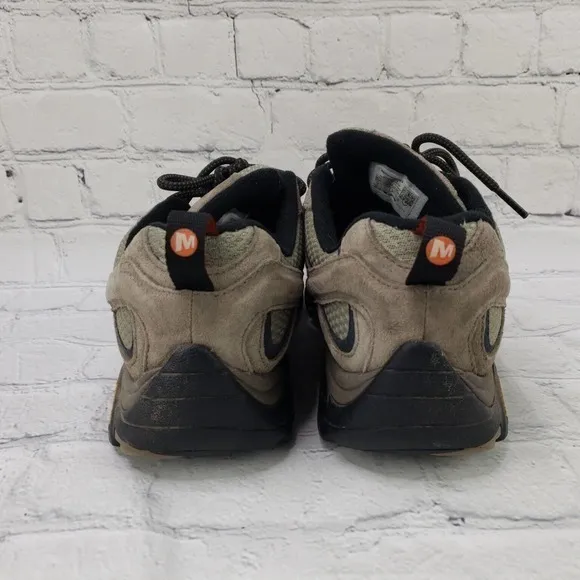 MERRELL MEN'S MOAB 2 WATERPROOF HIKING LACE COMFORTABLE SHOES BARK J08871 SIZE 8