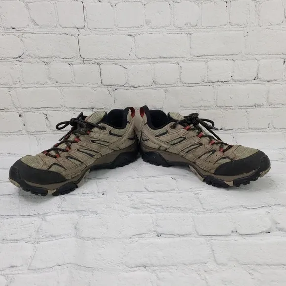 MERRELL MEN'S MOAB 2 WATERPROOF HIKING LACE COMFORTABLE SHOES BARK J08871 SIZE 8