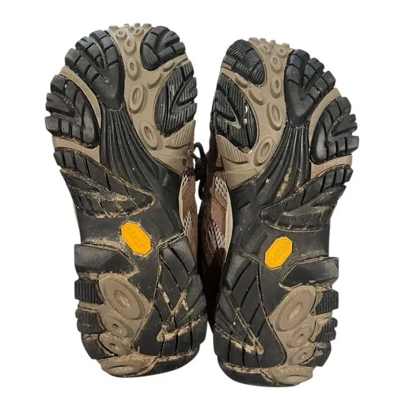 Merrell Men’s Moab 3 Size 8.5 Mid Hiking Boot, Bracken/Otter Waterproof