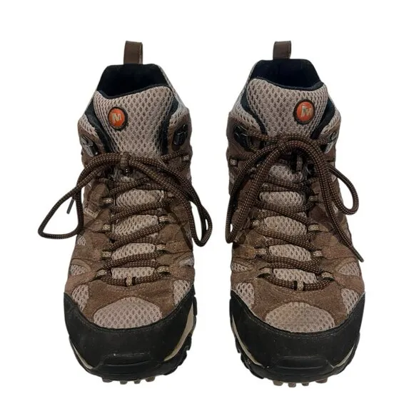 Merrell Men’s Moab 3 Size 8.5 Mid Hiking Boot, Bracken/Otter Waterproof