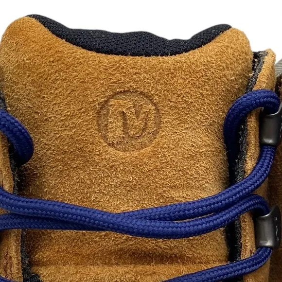Merrell Mens Shoes Ontario Mid Waterproof Boots 9 Brown Suede Waterproof Hiking