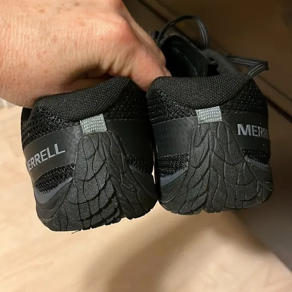 Merrell Mens Trail Glove 5 Hiking Shoes Size 9 Barefoot 2 Shoes Black Vibram