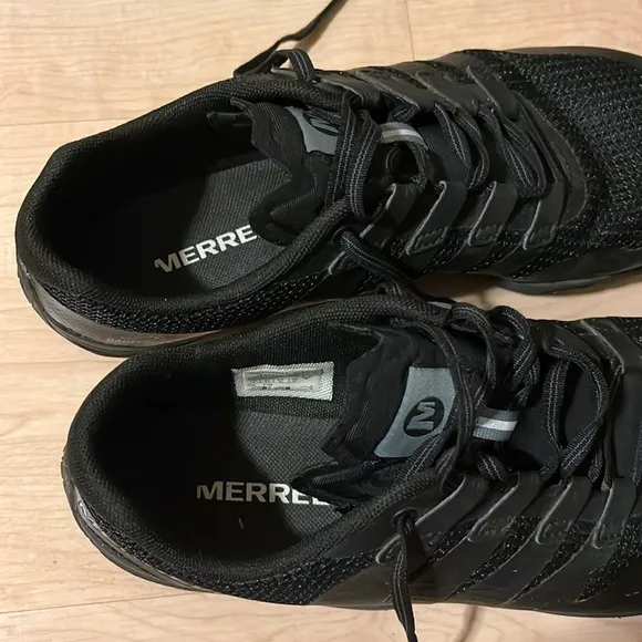 Merrell Mens Trail Glove 5 Hiking Shoes Size 9 Barefoot 2 Shoes Black Vibram
