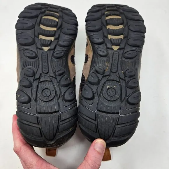 Merrell Mens  Yokota 11.5 Hiking Shoes Brown Black Mesh Upper Lace-Up Durable Gr
