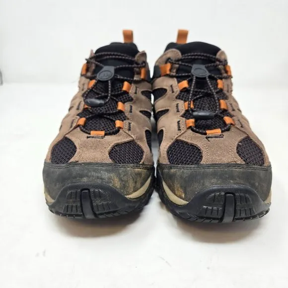 Merrell Mens  Yokota 11.5 Hiking Shoes Brown Black Mesh Upper Lace-Up Durable Gr
