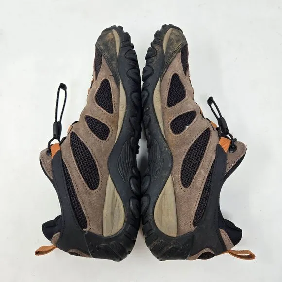 Merrell Mens  Yokota 11.5 Hiking Shoes Brown Black Mesh Upper Lace-Up Durable Gr