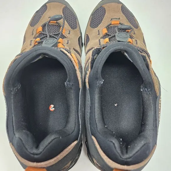Merrell Mens  Yokota 11.5 Hiking Shoes Brown Black Mesh Upper Lace-Up Durable Gr