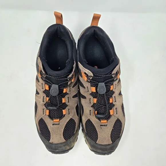 Merrell Mens  Yokota 11.5 Hiking Shoes Brown Black Mesh Upper Lace-Up Durable Gr