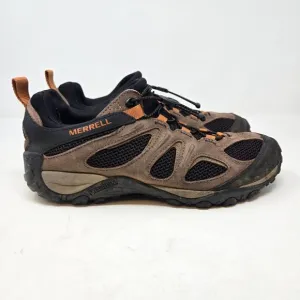 Merrell Mens  Yokota 11.5 Hiking Shoes Brown Black Mesh Upper Lace-Up Durable Gr