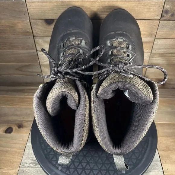 Merrell Mens Size 10 VEGO MIDLeather Waterproof Brown Hiking Lace Up Boot Shoes