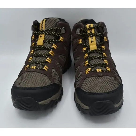 Merrell Mens Size 9 Oakcreek Mid Waterproof Expresso Hiking Boots Shoes J03640