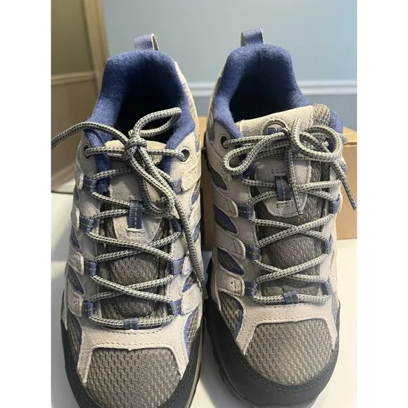 Merrell Moab 2 Vent Aluminum/Marlin Hiking Shoes Sneakers Sz 10 - J06018