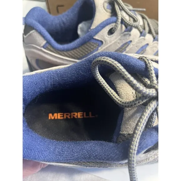 Merrell Moab 2 Vent Aluminum/Marlin Hiking Shoes Sneakers Sz 10 - J06018