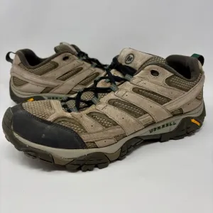 Merrell Moab 2 Vented Mesh Brown Suede Leather Hiking Shoes Waterproof Men’s 13