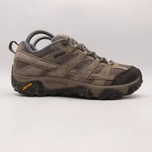 Merrell Moab 2 Waterproof Hiking Trail Shoes Women's Size 8.5  Gray Suede 06026