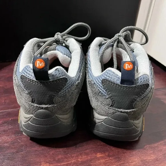 Merrell Moab 2 WP Low Women's Smoke/Blue Hiking Shoe US 8.5M, UK 6M, EU 39 EUC