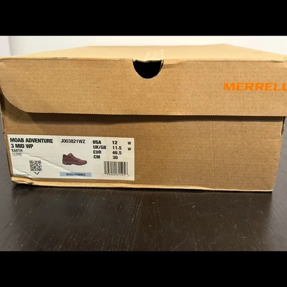 Merrell Moab Adventure 3 Mid Waterproof Hiking Shoes/Boots/Sneaker Mens 12 Wide