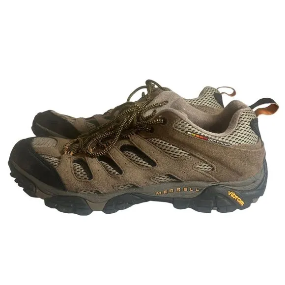 Merrell Moab Continuum Men's Hiking Shoes Vibram Outsole J86595 Walnut Size 10.5