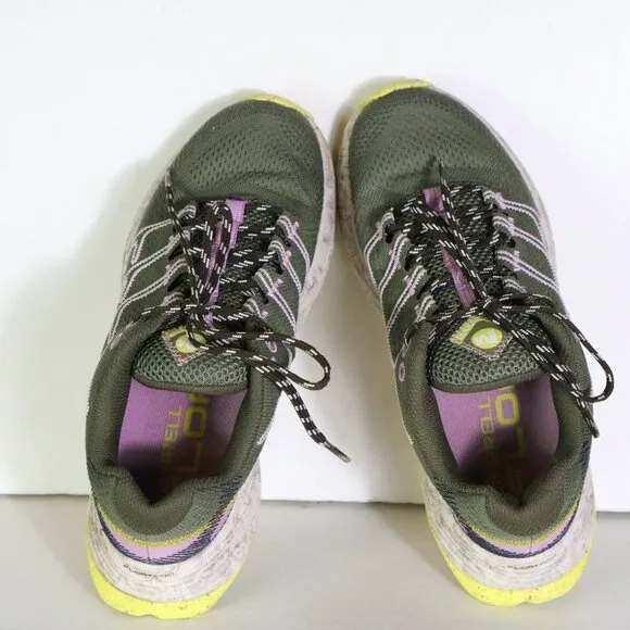 Merrell Moab Flight Hiking Shoes Womens 8 Green Purple Trail Running Float Pro