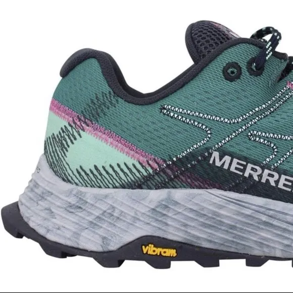 MERRELL MOAB FLIGHT WOMEN'S TRAIL RUNNING SHOES SIZE 7 MEDIUM MARINE