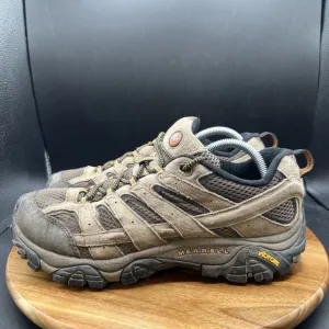 Merrell Moab Men's Size 8.5 W Wide Brown Suede Vibram Sole Hiking Shoes J06011W