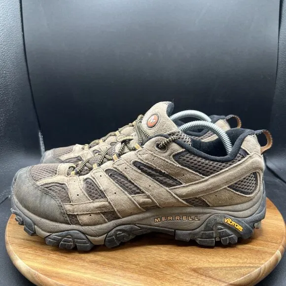 Merrell Moab Men's Size 8.5 W Wide Brown Suede Vibram Sole Hiking Shoes J06011W