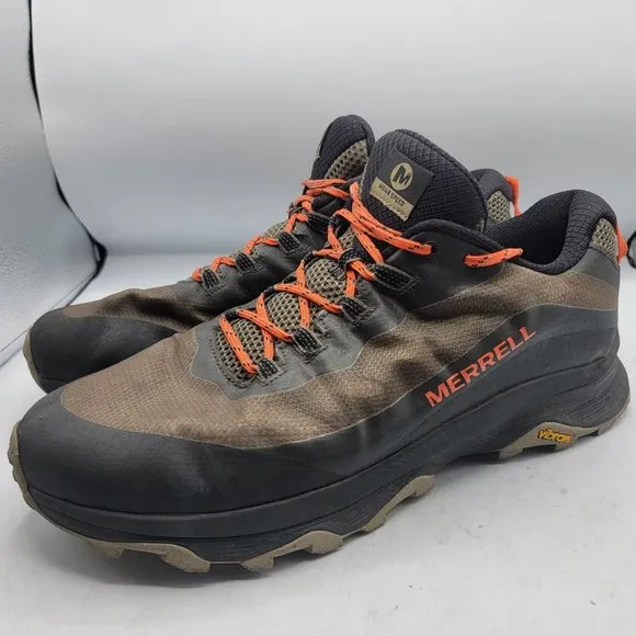Merrell Moab Speed FloatPro Mens 13 Brown Orange Shoes Vibram Hiking J066779